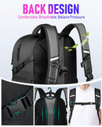 Mochila de baloncesto con compartimento para pelotas y zapatos, gran bolsa de accesorios deportivos de baloncesto