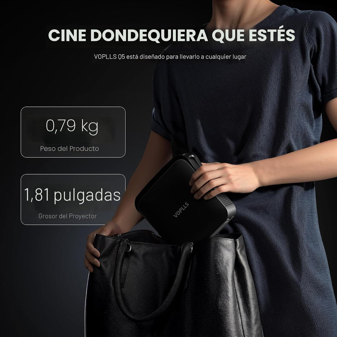 【Aplicación con Licencia Oficial y 1080P Nativo】El Mini Proyector I...