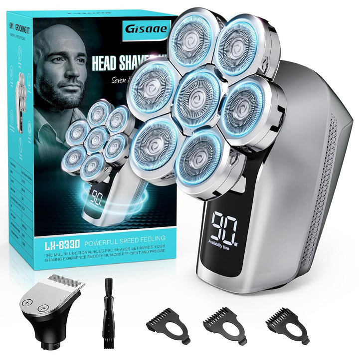 Gisaae - Afeitadoras de cabeza para hombres calvos, afeitadora eléc...