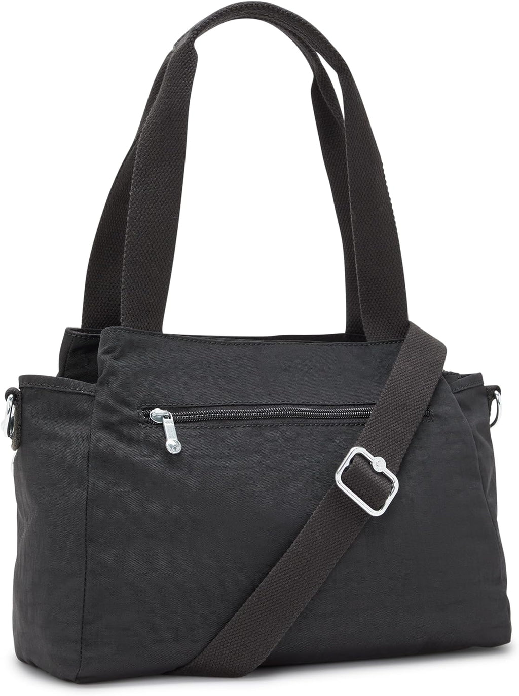 Kipling Elysia Bolso bandolera convertible sólido, Negro (Black Noir)