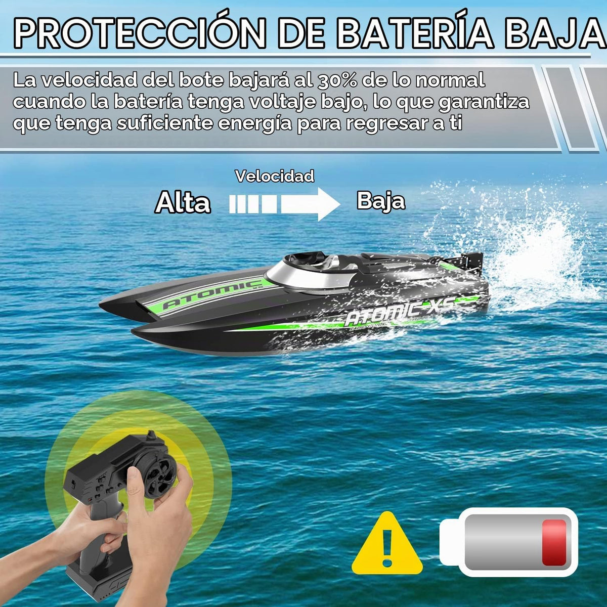 volantexrc Barco RC, barco de control remoto de alta velocidad para