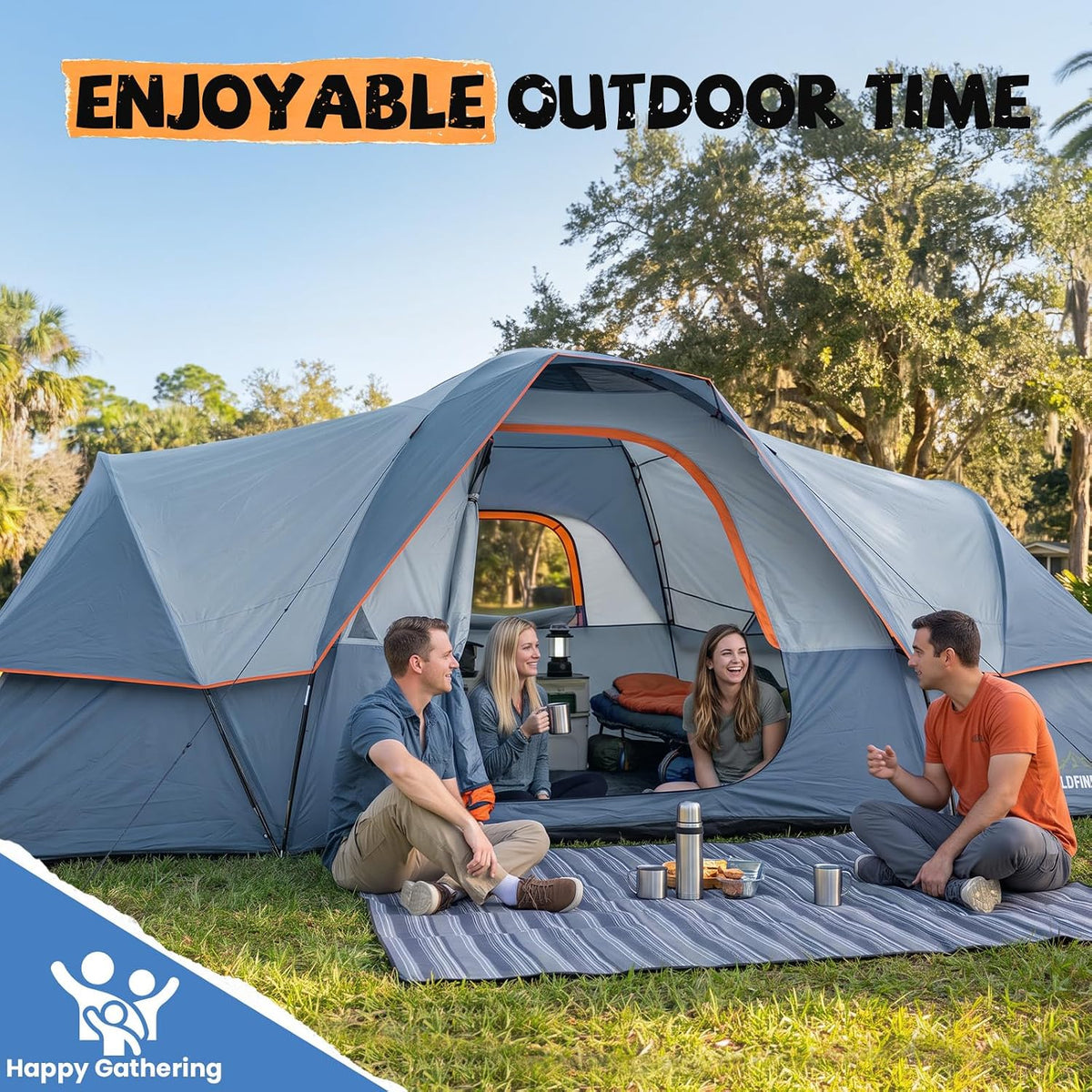Tienda de campaña para 10 personas, tienda familiar para acampar