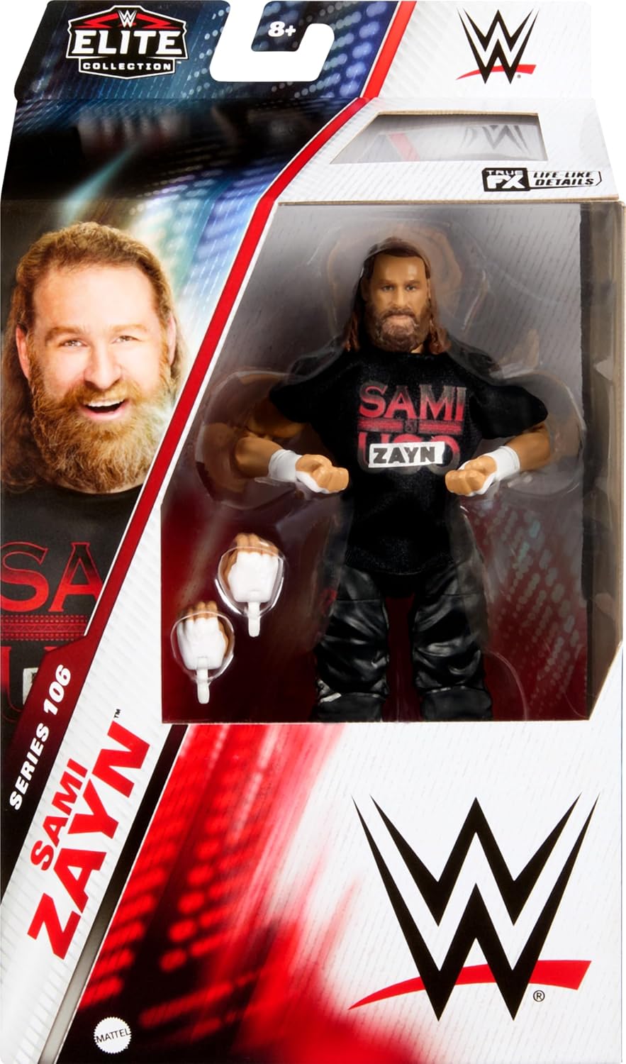 Mattel WWE Elite - Figura de acción y accesorios, serie #106 Sami Z...