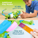 Thames & Kosmos My Robotic Pet: Coding Chameleon STEM Kit de construcción y experimento | Robot de codificación con detección de color para niños y niñas a partir de 8 años, diversión educativa sin pantalla, reptil robótico con 3 modos de juego