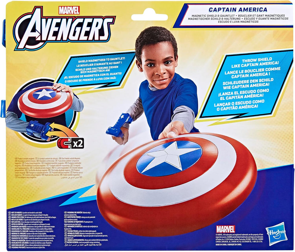 Escudo y guante magnéticos del Capitán América, de Marvel
