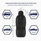Skechers Fundas de asiento de espuma viscoelástica, fundas de asiento de automóvil gruesas de malla fresca para asiento de automóvil, compatibles con bolsas de aire