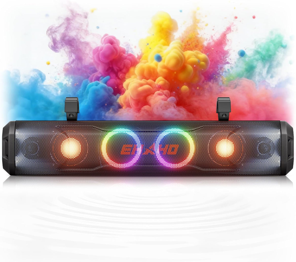 Ehaho Barra de sonido UTV de 26", altavoz Bluetooth del carro de golf con