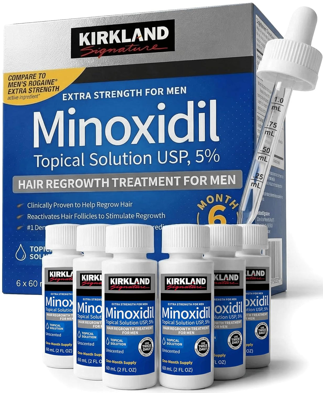 Minoxidil para hombres Paquete Líquido, Tratamiento de crecimiento...