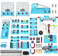Mysterystone Experimento de ciencias para niños Kit de electricidad y magnetismo para estudiantes Kit STEM Kit de laboratorio de física Kit de placa de circuito básico para principiantes
