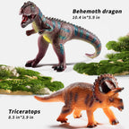 NIPLOOOW Juguetes de dinosaurios grandes para niños de 3 a 5 años, Paquete de 7