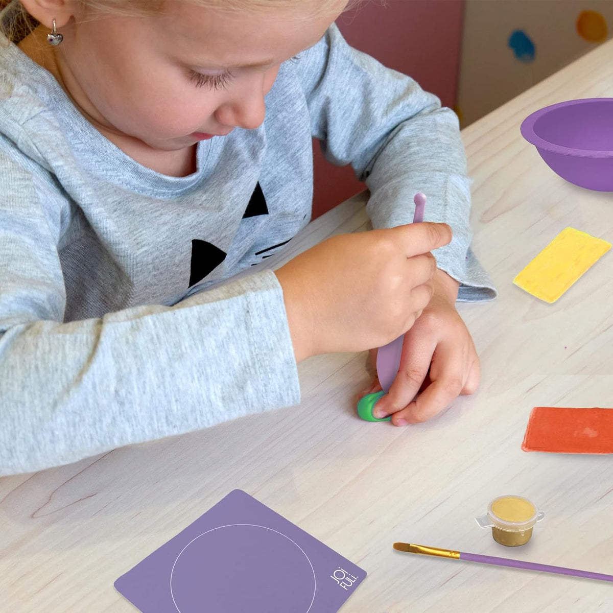 JOiFULi Haz tus propias joyas de arcilla y cuencos con este kit de manualidades artísticas para niñas y niños de 8, 9, 10, 11, 12 años de edad