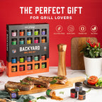 Juego de especias para parrilla, 20 tarros únicos de especias y condimentos, regalos de barbacoa para hombres, papá, marido, padre, sabores como chile, cajún, ajo, filete, hierbas, mezcla y más