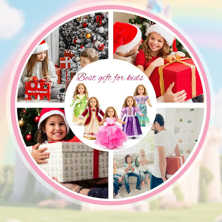 WONDOLL Ropa y accesorios para muñecas de 18 pulgadas, conjunto de...