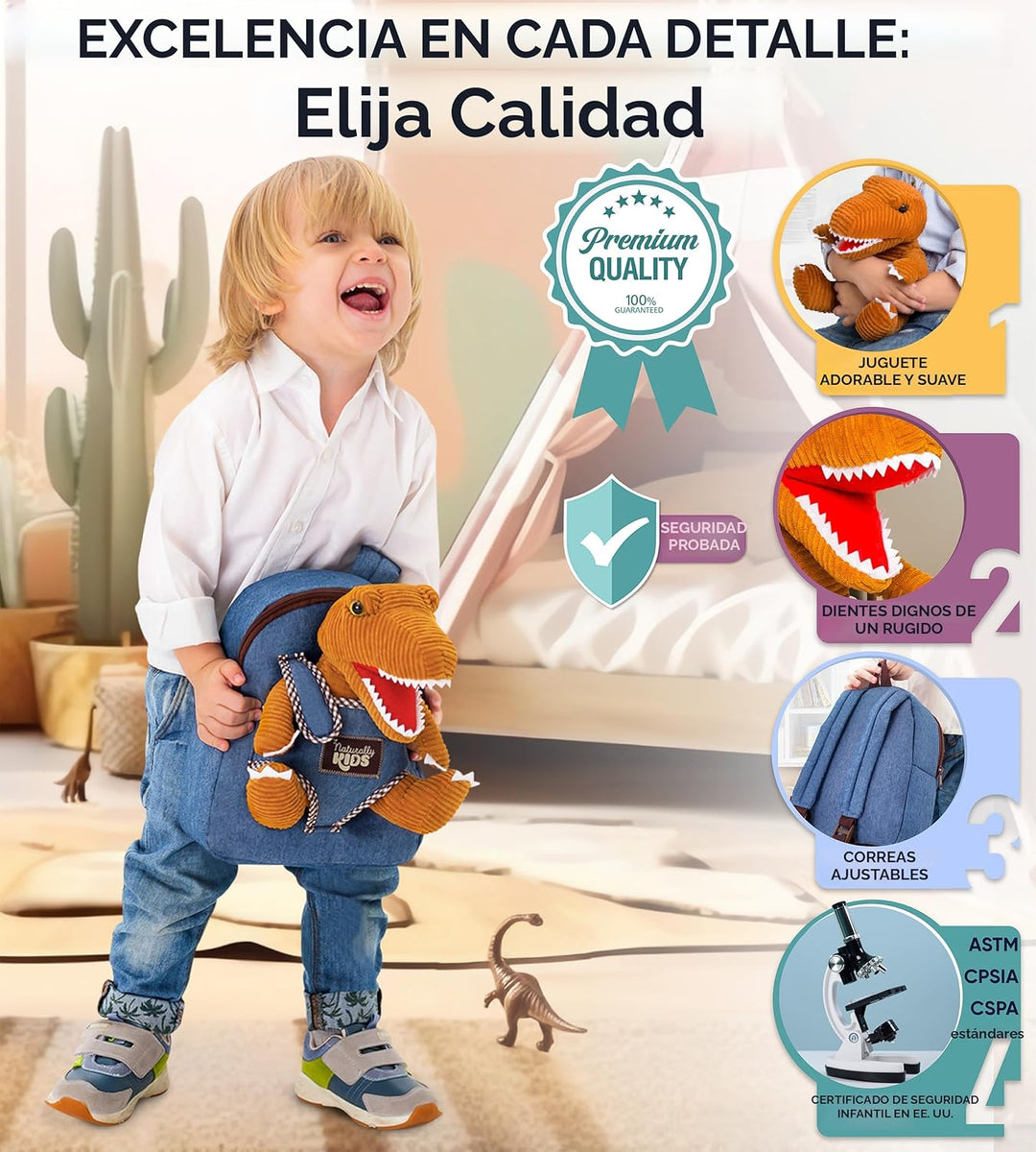 Naturally KIDS - Juguetes de dinosaurio para niños de 2 a 5 años, r...
