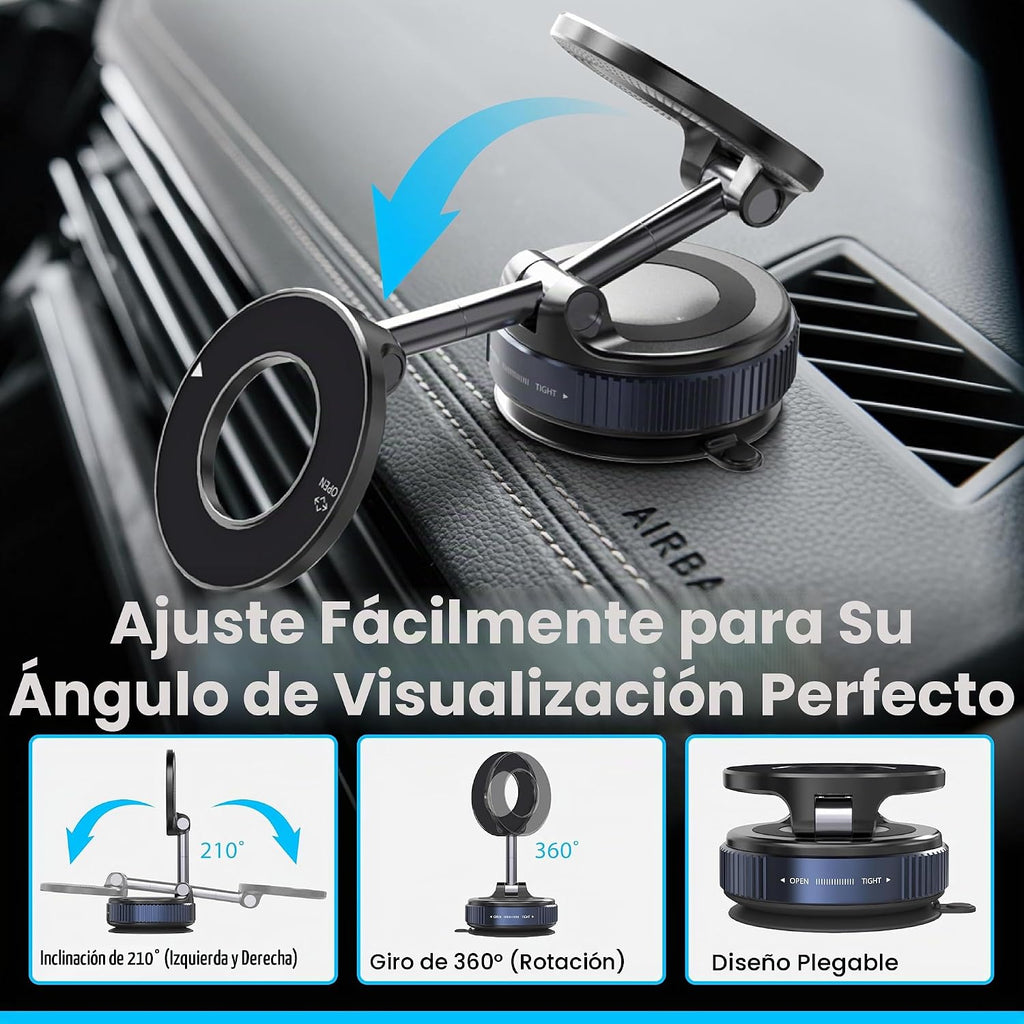 Soporte de trípode para automóvil, soporte magnético para teléfono