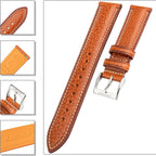 Correa de reloj de cuero italiano de la Toscana, cuero genuino de grano superior curtido con vegetales naturales, 18 mm, 19 mm, 20 mm, 21 mm, 22 mm, XL, XXL, de liberación rápida, correas de