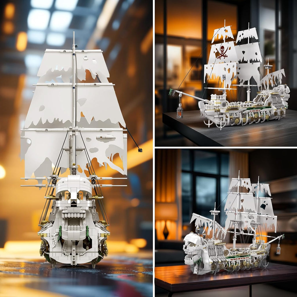JMBricklayer Conjuntos de Construcción de Barco Pirata para Adultos 40115, Styx Barco Fantasma de Juguete Gran Modelo de Barco Pirata para Construir, Decoración para Habitación u Oficina, Regalo para