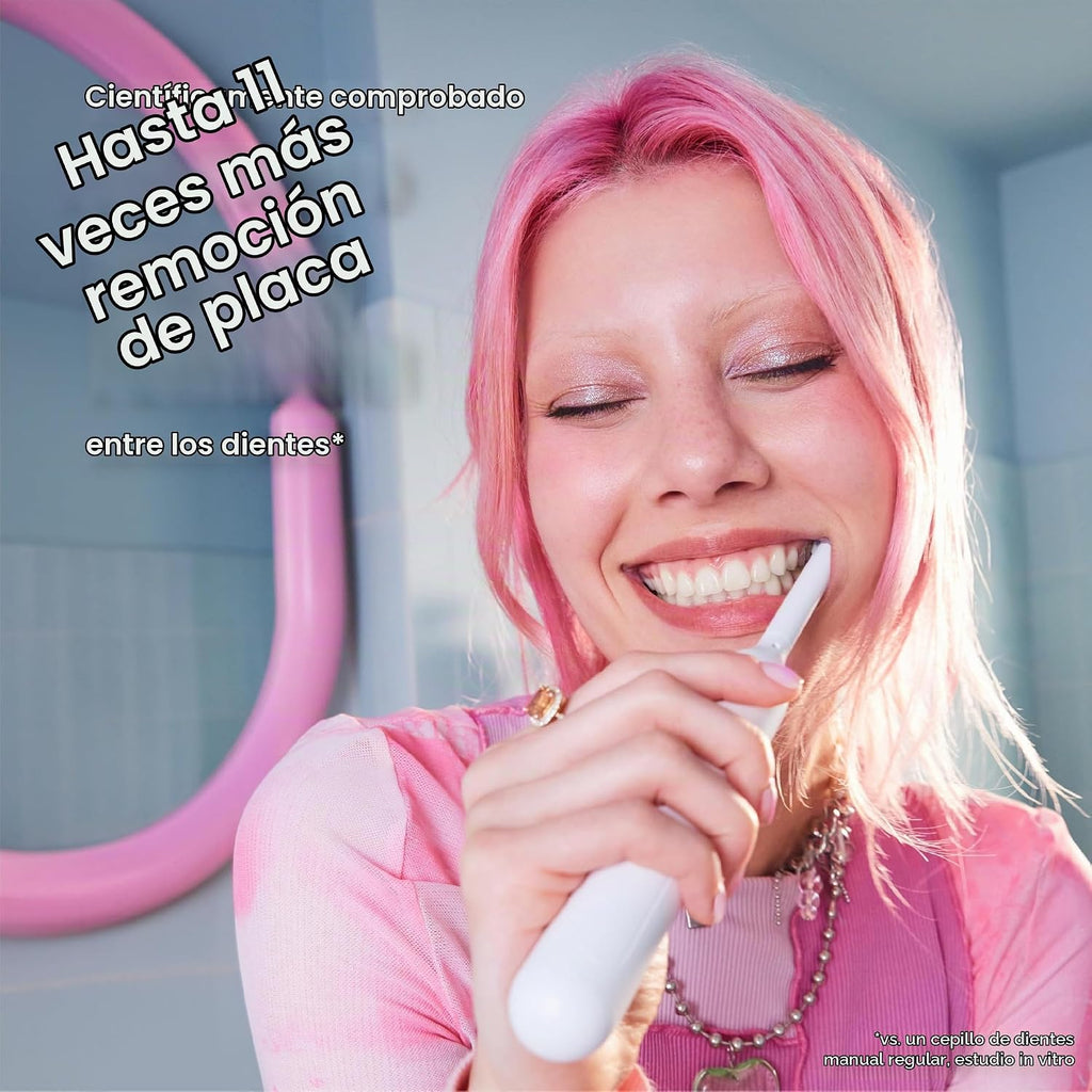 Quip Rev Cepillo de dientes eléctrico oscilante, montaje en espejo, viajes