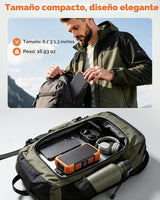 GULLVEN Cargador solar de 20000 mAh con 3 cables integrados, cargad...