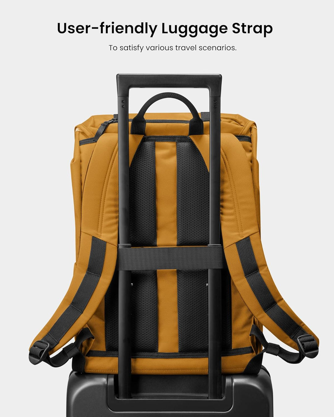 Mochila tomtoc de 22L con solapa para portátil, ligera, resistente...