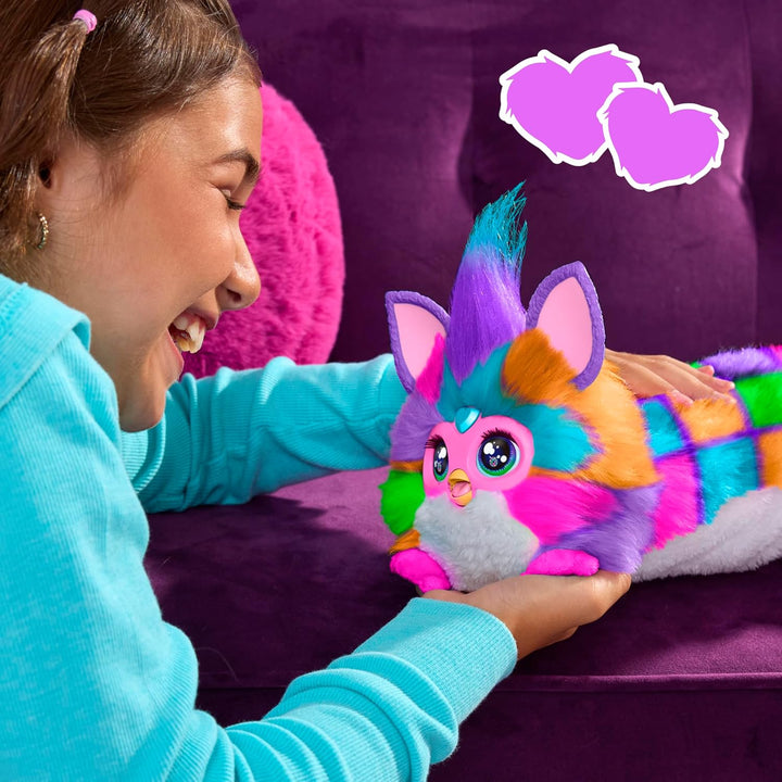 Furby DJ juguete interactivo, Estrella Neón, peluche electrónico ac...