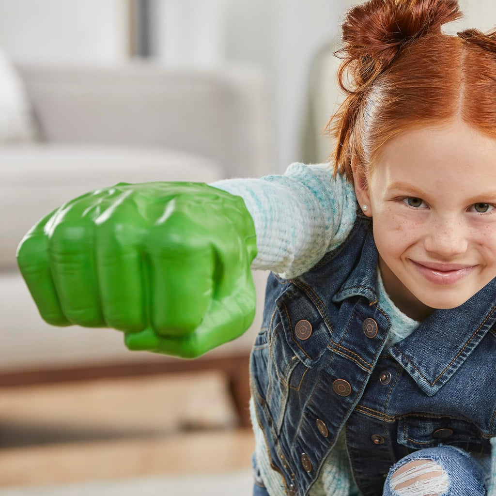 Marvel Puños de Hulk Gamma Smash, juguete de espuma suave para juegos de rol, juguetes de superhéroes de los Vengadores para niños de 5 años en adelante