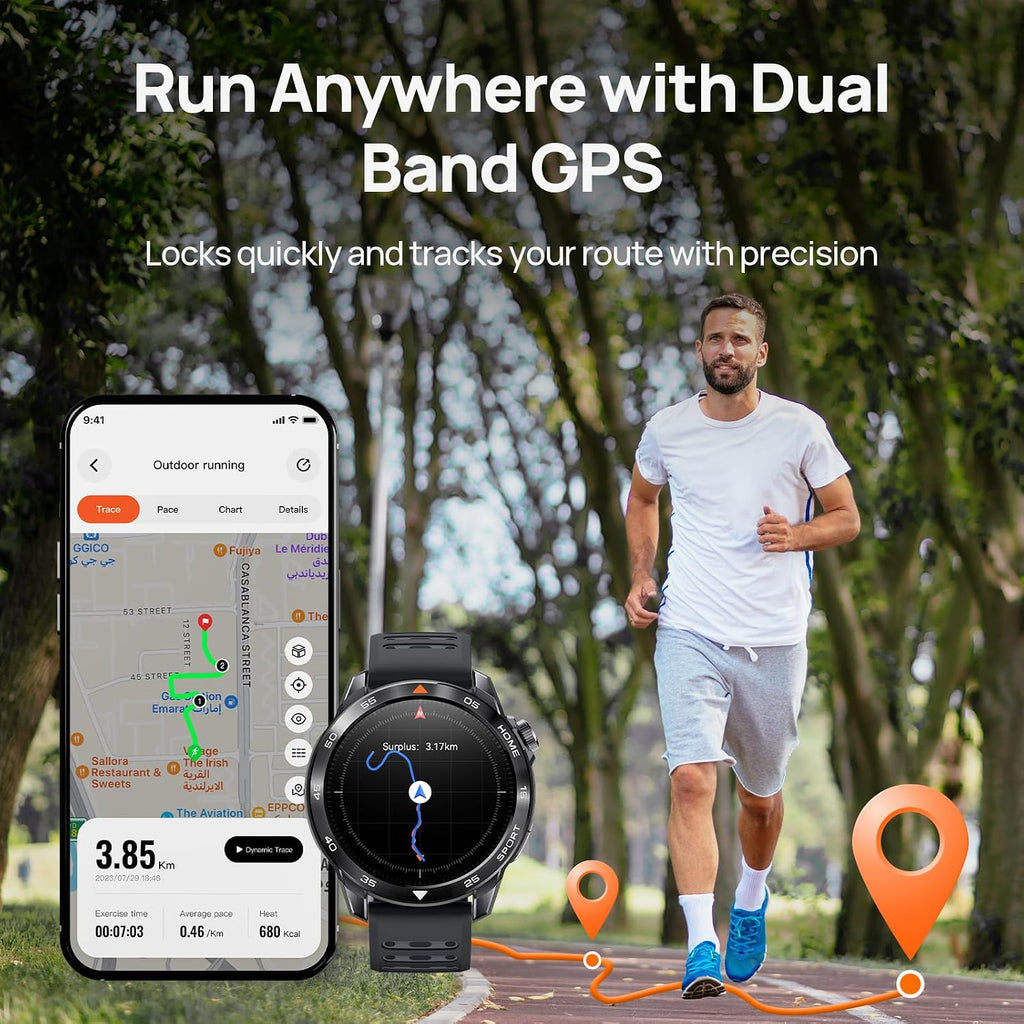 Mibro GS Pro2 - Reloj inteligente GPS de 1.890 in con doble banda GNSS y