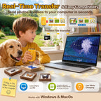 Microscopio digital de mano 1000X para niños: juguetes STEM, regalos para