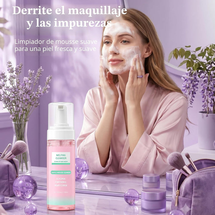 Set de rutina para el cuidado de la piel, kit de cuidado facial con...