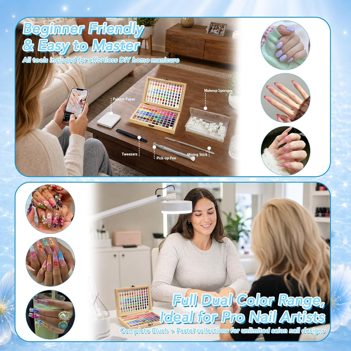 GZIXBDA Sponge Mini Paint - Kit de herramientas y esmalte de gel pa...