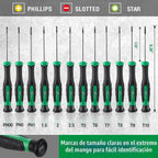 SK Juego de mini destornilladores de 12 piezas, juego de destornilladores
