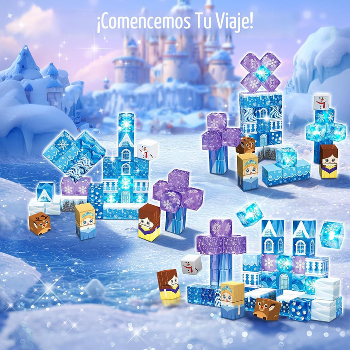 Bloques magnéticos, juego de construcción de 45 piezas de juguetes...