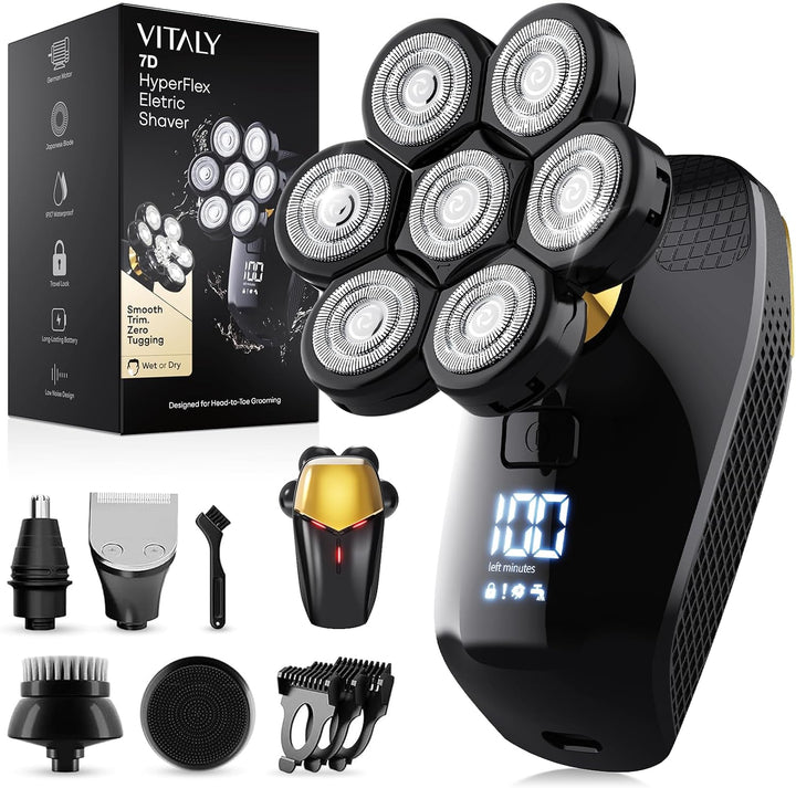 VITALY Afeitadoras de cabeza para hombres calvos, 9800RPM de alta v...