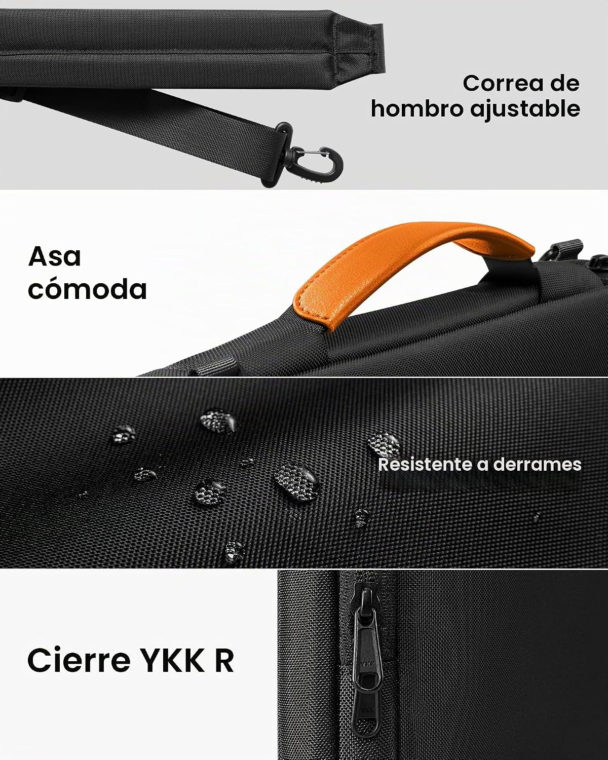 tomtoc Bolsa de hombro protectora para laptop de 360° para MacBook...