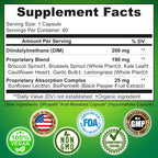 Complejo DIM óptimo (diindolilmetano) para equilibrio hormonal