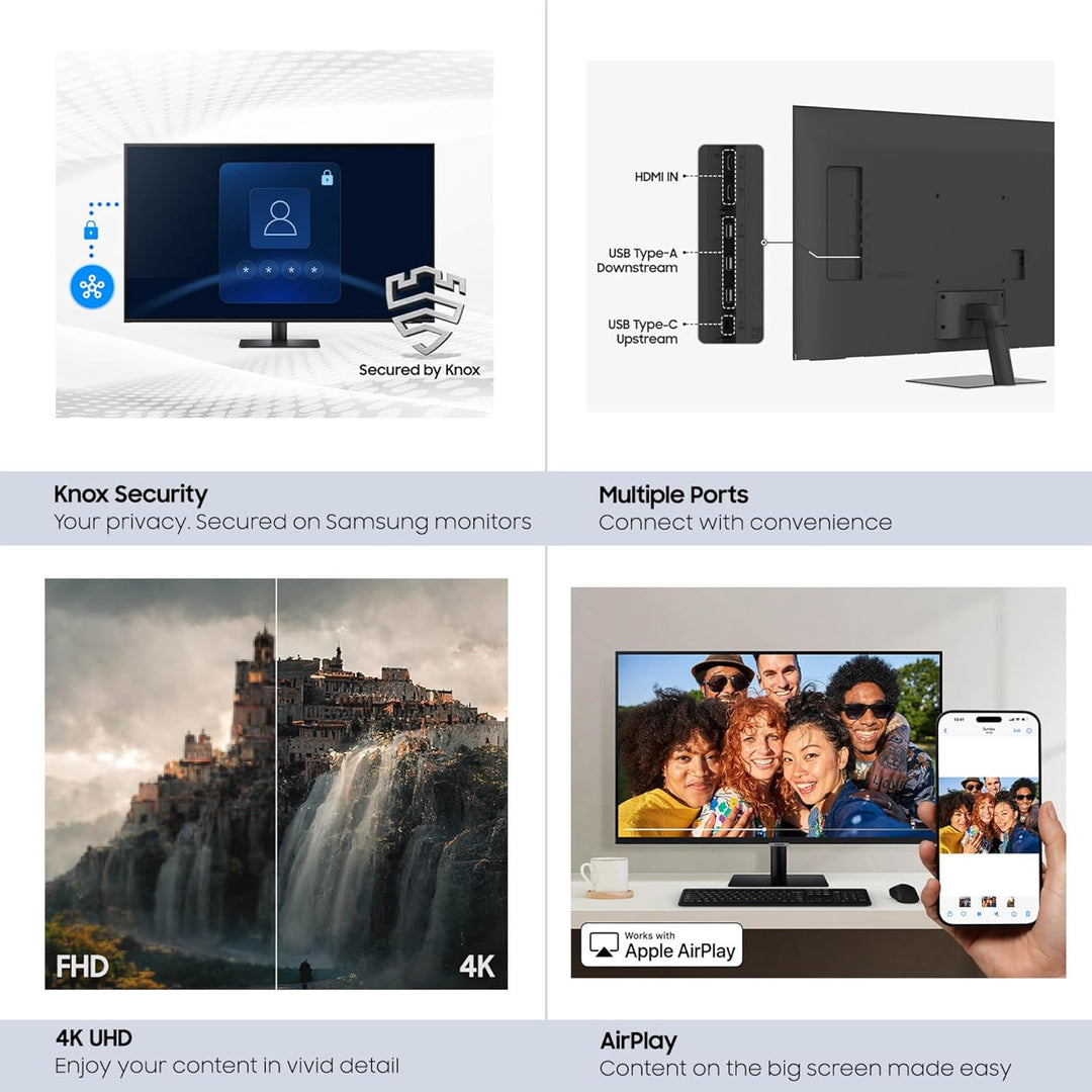 Samsung 43" M7 (M70F) Series 4K UHD Monitor inteligente | Samsung V...