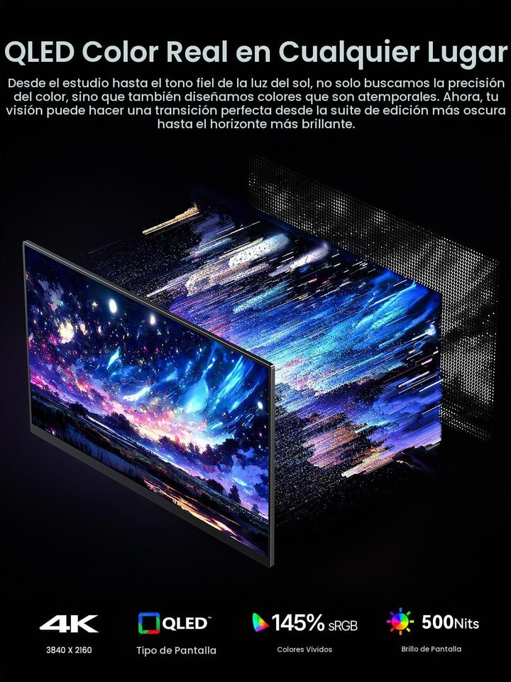 UPERFECT Monitor portátil 4K 120HZ QLED de 17.3 pulgadas | Monitor...