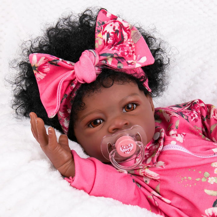 Aori Reborn Baby Dolls Black Girl - Muñeca recién nacida realista a...