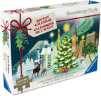 Ravensburger - Calendario de Adviento de rompecabezas navideño - 24 mini rompecabezas con más de 1000 piezas - Escenas únicas de invierno para sorpresas diarias de Navidad - Calidad premium - A partir