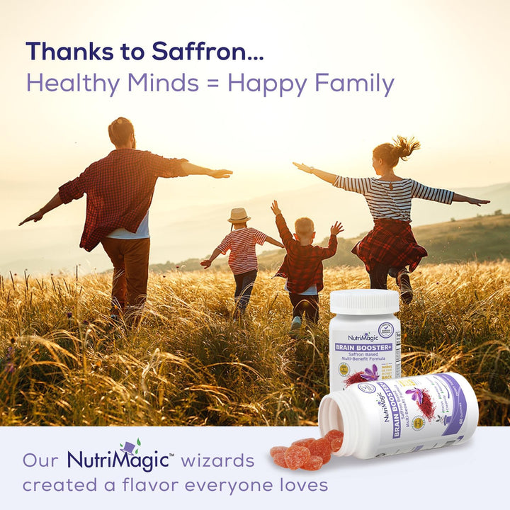 NutriMagic Brain Booster+ 30mg Extracto Puro de Azafrán en Gomitas...