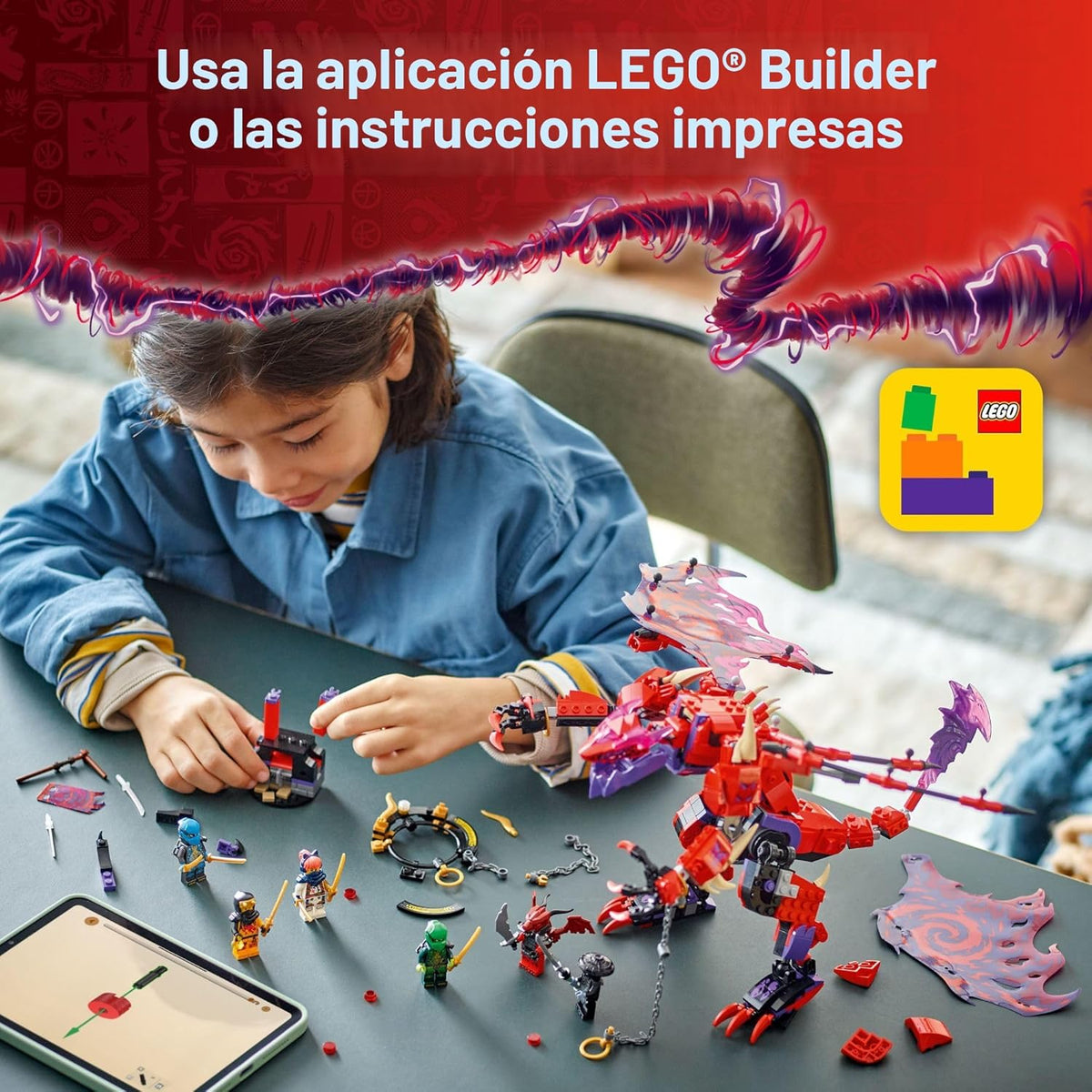 LEGO NINJAGO Thunderfang Dragon of Chaos - Juguete de
