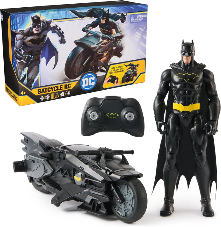 DC Comics, Batciclo con control remoto sigiloso de Batman con figur...