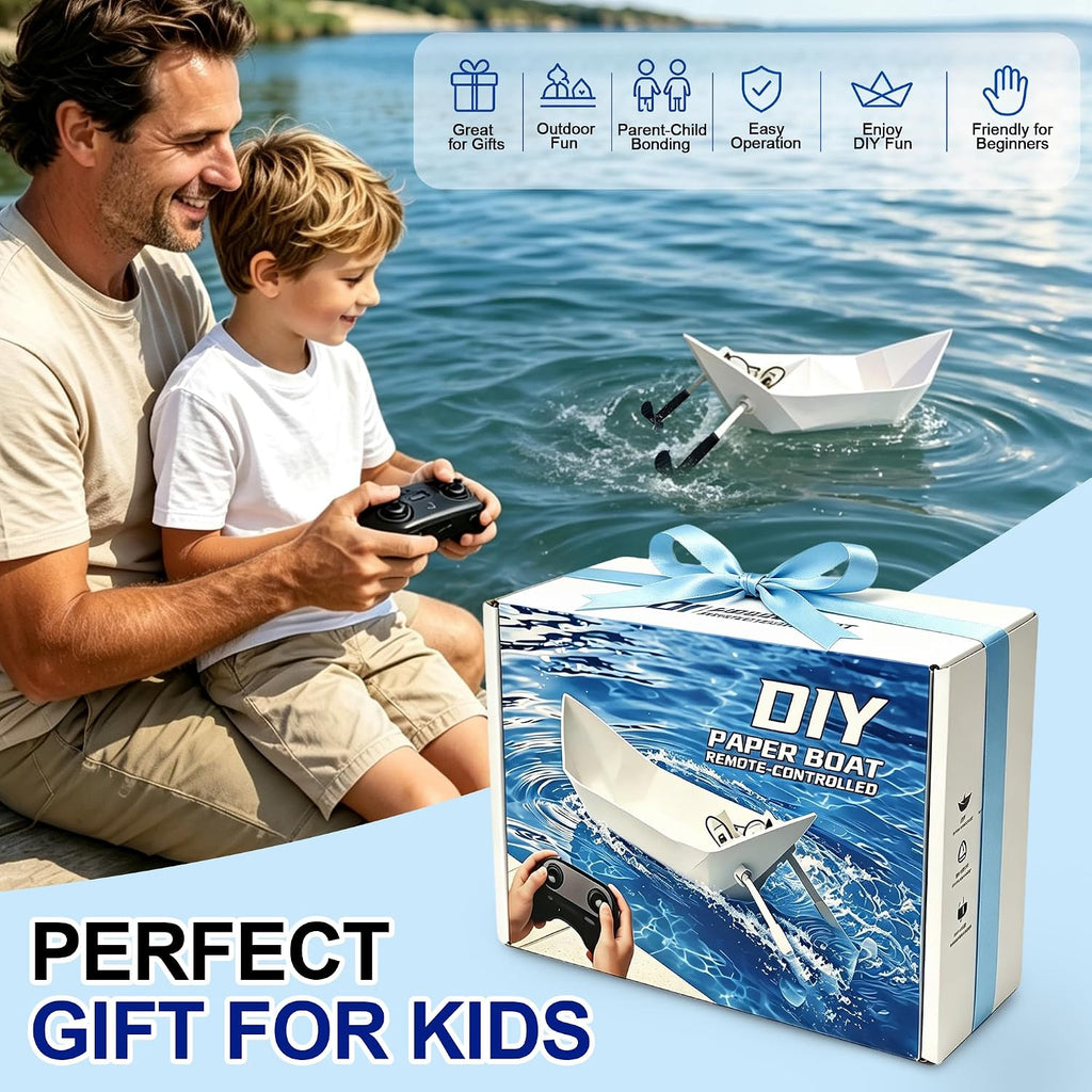 Kit de barco de papel RC DIY para aficionados, navegantes y