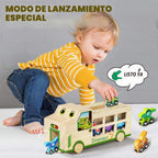 Magnetic Wooden Dinosaur Train Set Montessori Toys para 2-5 Years