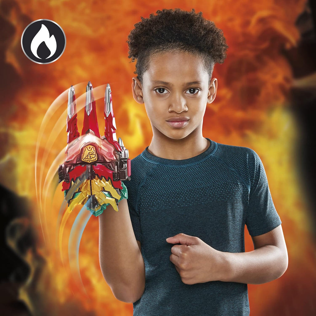 Power Rangers Dino Knight Morpher - Juguete con luces, sonidos y llave del Ranger Rojo - para niños mayores de 5 años