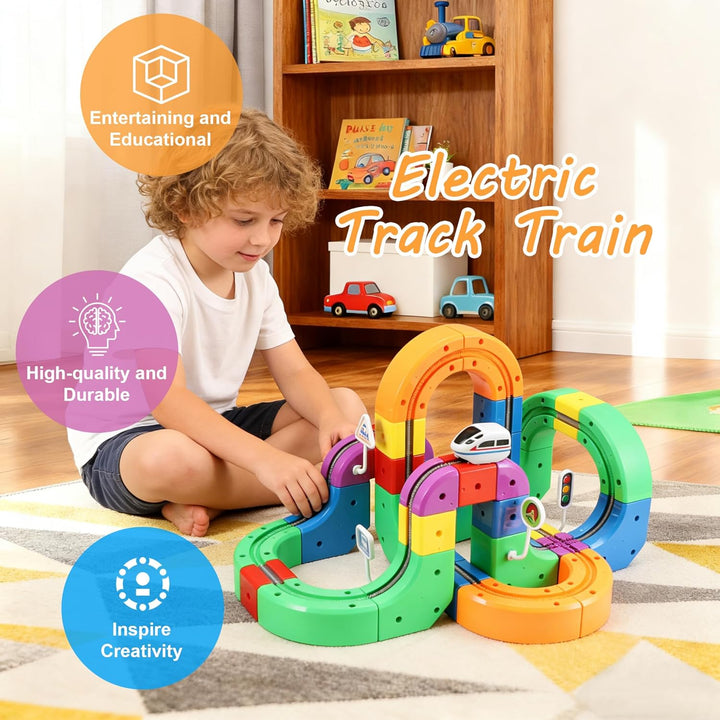 Juego de tren eléctrico 3D que desafía la gravedad para