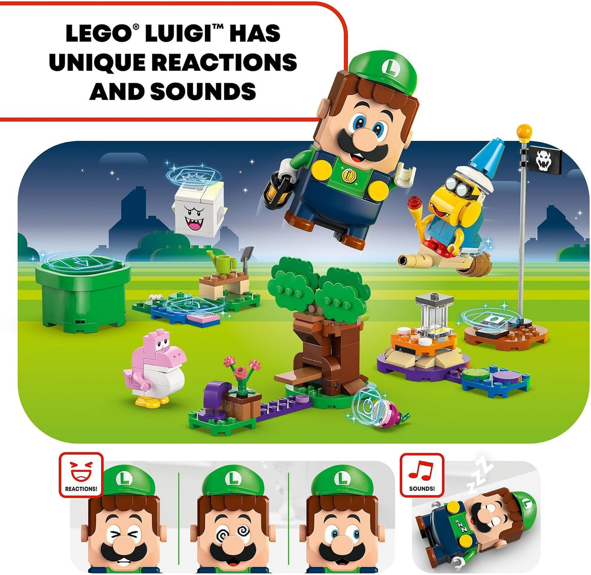 LEGO Super Mario Super Mario Adventures con juguete interactivo Luigi – Juguetes de construcción para niños, niños y niñas, a partir de 6 años – Idea de regalo de cumpleaños de Nintendo con 4 figuras