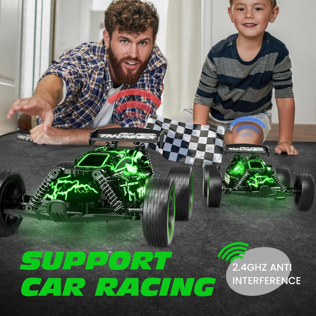 Tecnock Coches RC para Niños, Coche RC 1:18 a Escala 2WD con Luces...