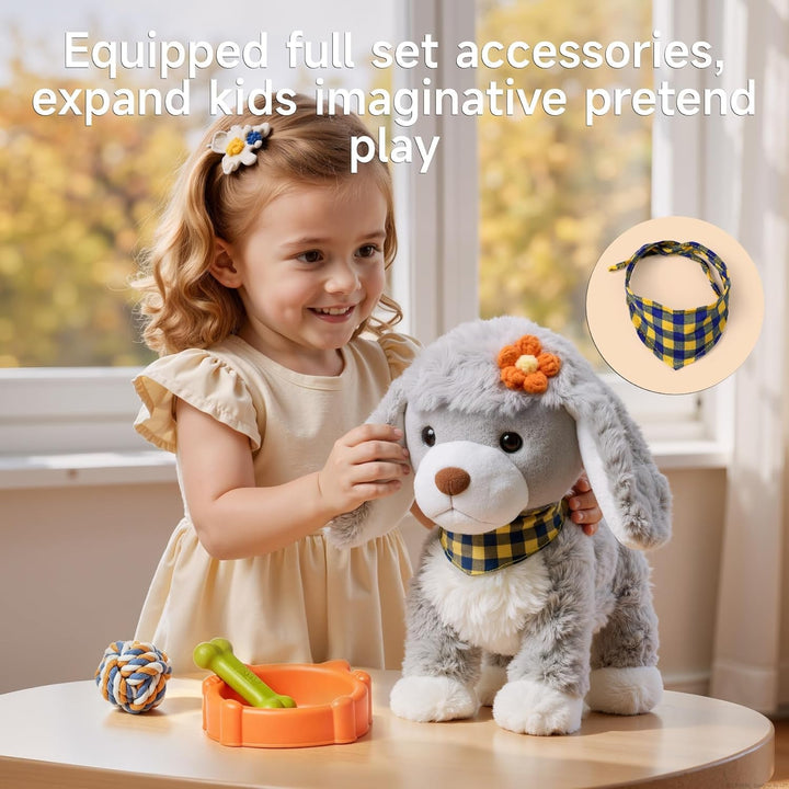 TUMAMA Juguete electrónico interactivo para cachorros de peluche, l...
