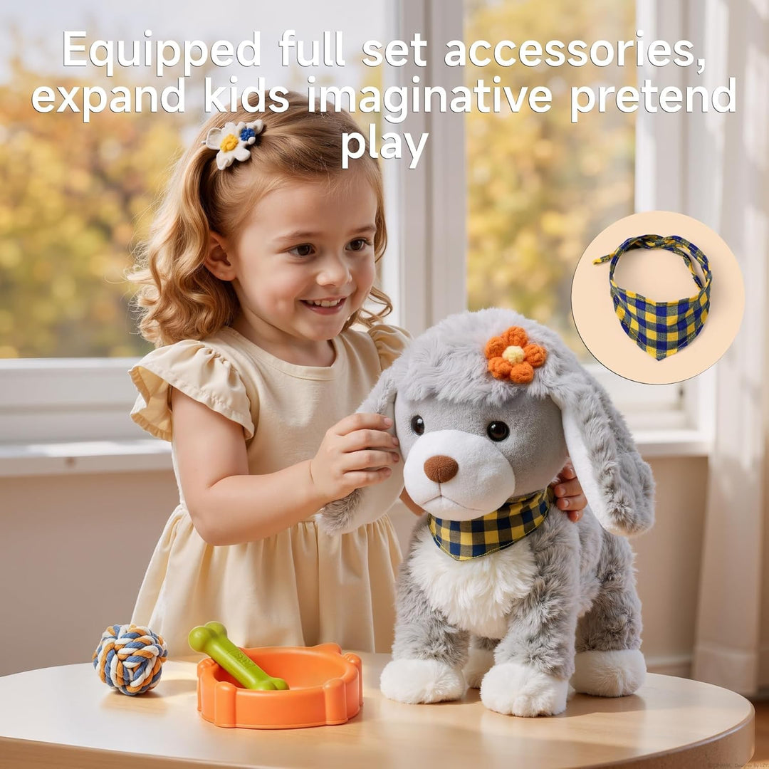 TUMAMA Juguete electrónico interactivo para cachorros de peluche, l...